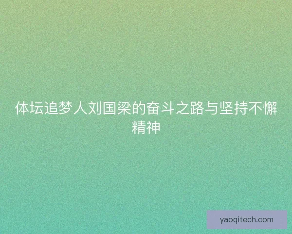 体坛追梦人刘国梁的奋斗之路与坚持不懈精神